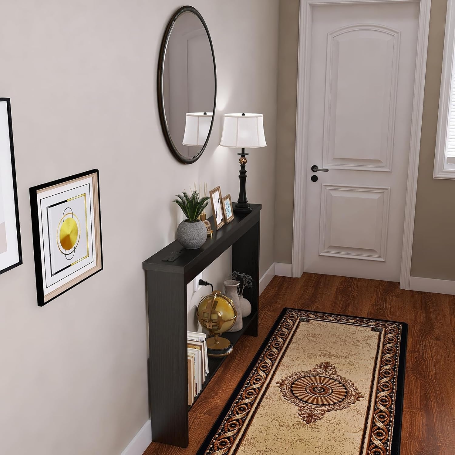 Compact Console Table With Multifunctional USB Ports