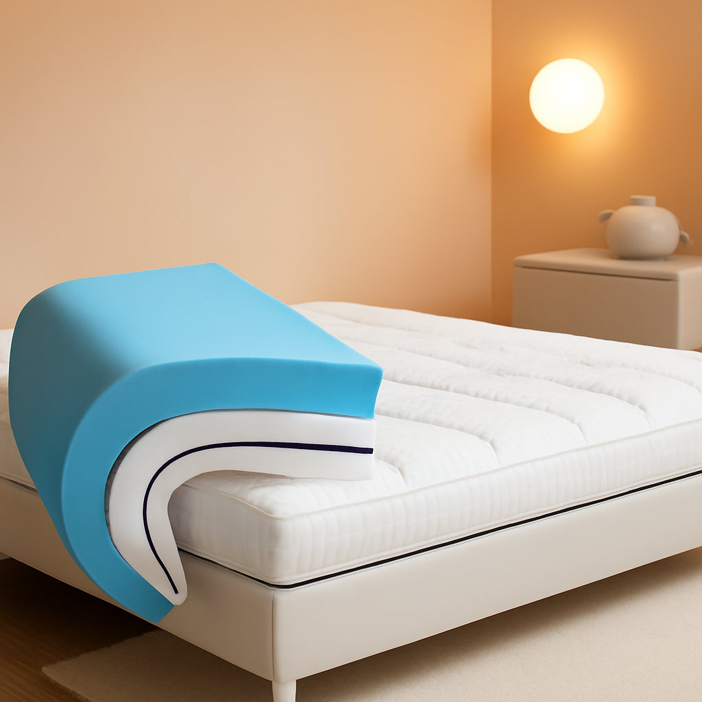 4 Inch Dual Layer Gel Memory Foam Mattress Topper